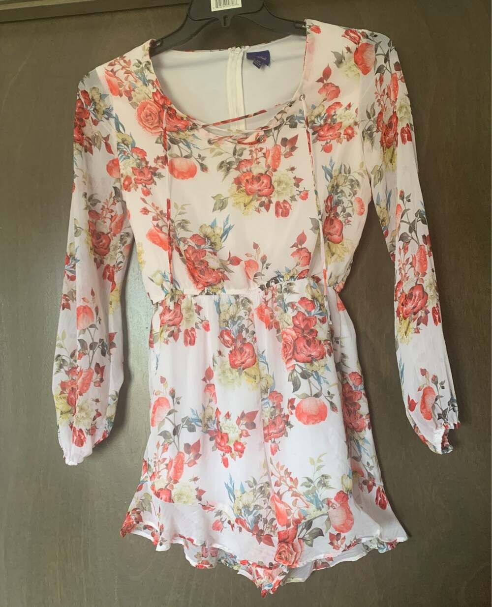 Disney beauty and the beast floral romper women size xs